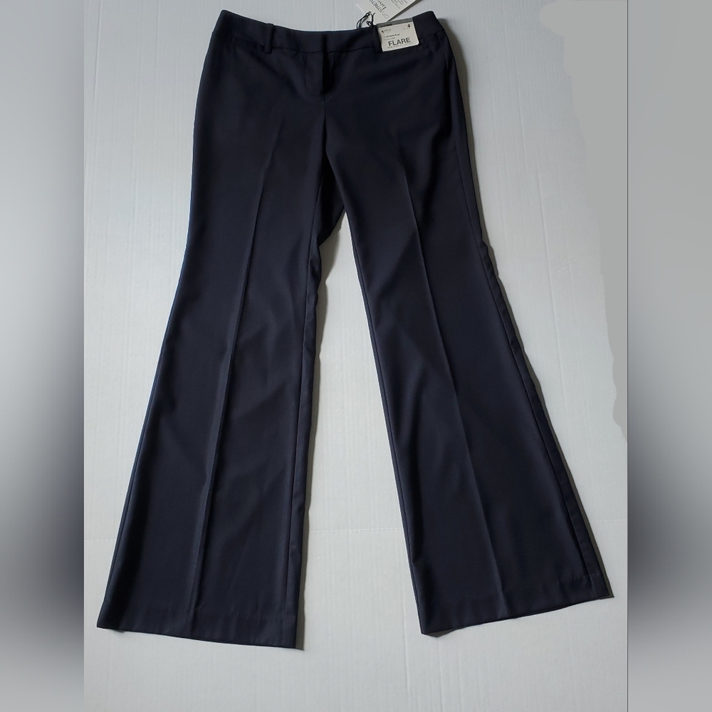 New York & Company Black Flare Pants Sz 4